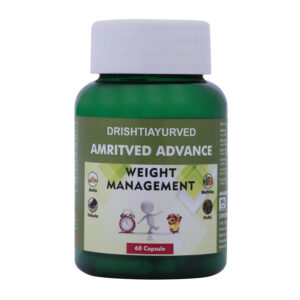 DrishtiAyurved Amritved Advance Weight Management Capsules – 60 Capsules